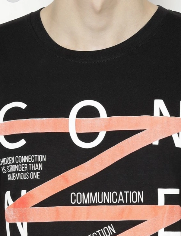 F.R.I.E.N.D.S Men Half-sleeve T-shirt - BLACK CROSS DESIGNED, S , L , M , XL , XXL , XS