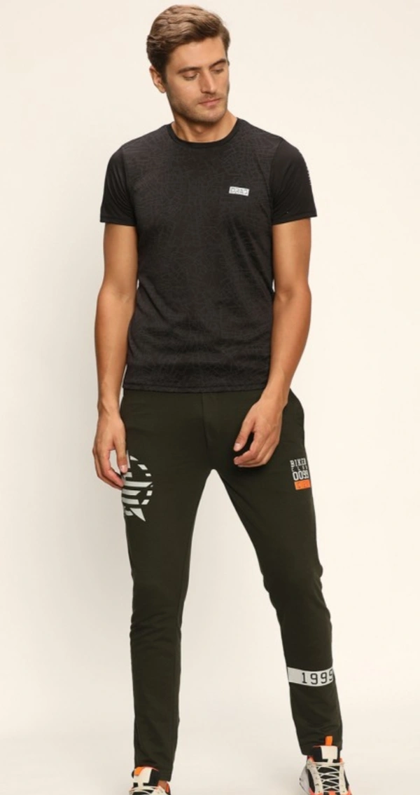 TEXTILE MENS HOISERY TRACK PANTS - OLIVIE GREEN, S , L , M , XL , XXL