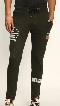 TEXTILE MENS HOISERY TRACK PANTS - OLIVIE GREEN, S , L , M , XL , XXL