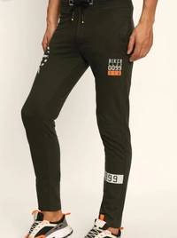 TEXTILE MENS HOISERY TRACK PANTS - OLIVIE GREEN, S , L , M , XL , XXL