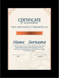 ABHINAVA ONLINE Abhinava Synthetic Wood Photo Frames For Wall & Table - A4 CERTIFICATE FRAME - A4 (210mm x 297mm), BLACK