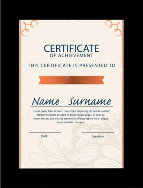 ABHINAVA ONLINE Abhinava Synthetic Wood Photo Frames For Wall & Table - A4 CERTIFICATE FRAME - A4 (210mm x 297mm), BLACK