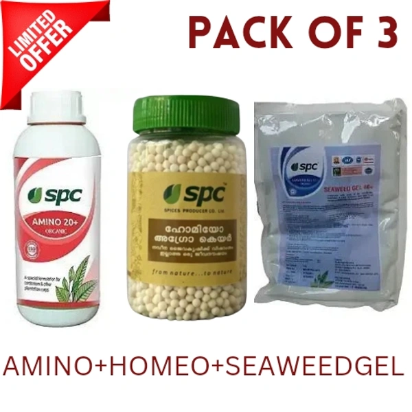 SPC Homeo Agro Care + Seaweedgel+ Amino 20+ - White, 100g+250g+1kg