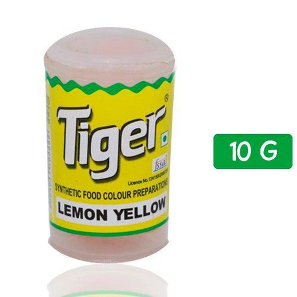 lemon yellow (food colour) Tiger