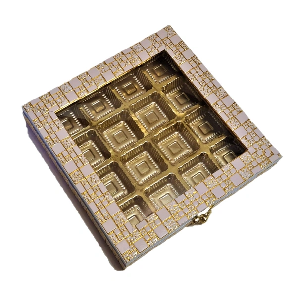 Premium Tin Chocolate Box - 16 Cavity