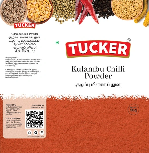 Tucker Kulambu Chilli - 50 G