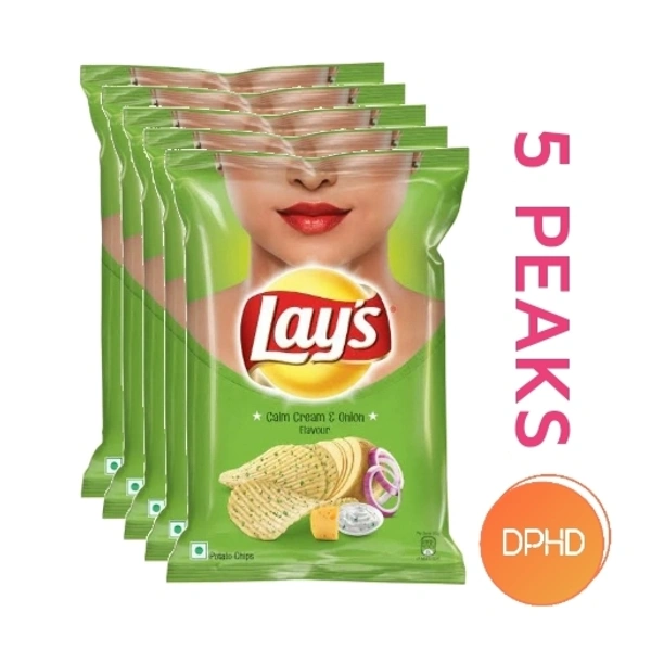 Potato Chips - Calm Cream & Onion Flavour - 30gm x 5