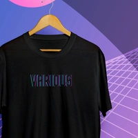 T Shirt - Premium Glitch Black - Black, M