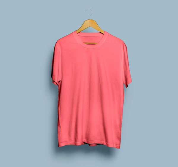 T Shirt - Coral Pink - Coral Pink, S