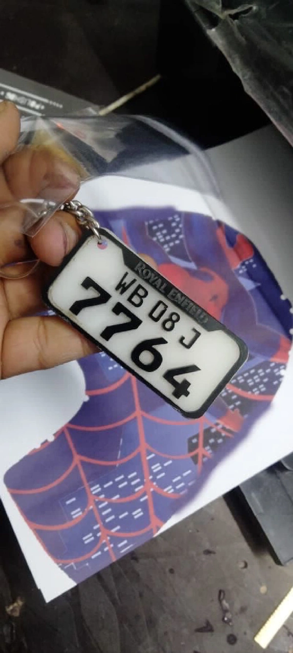 Number Plate Keychain