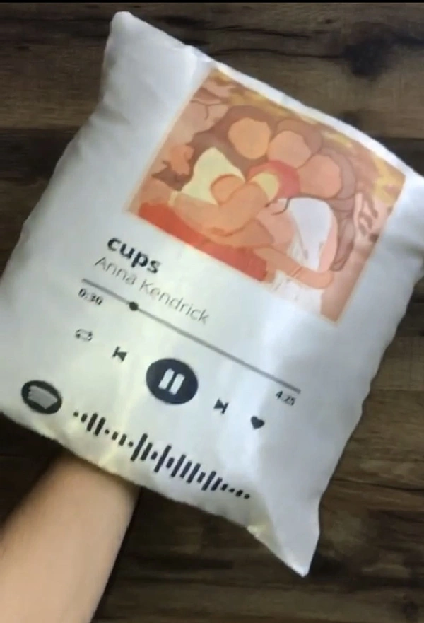 Satin Spotify Cushion 12 Inches