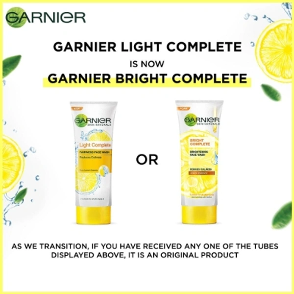 Garnier Bright Complete Brightening Face Wash - 100gm
