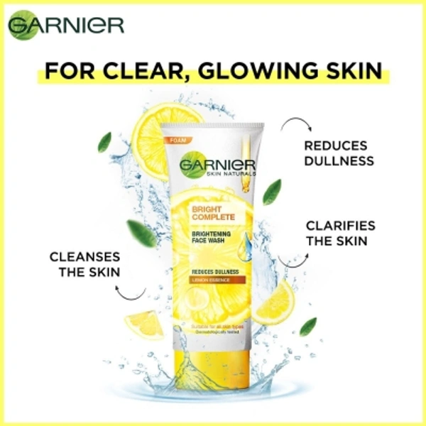 Garnier Bright Complete Brightening Face Wash - 100gm