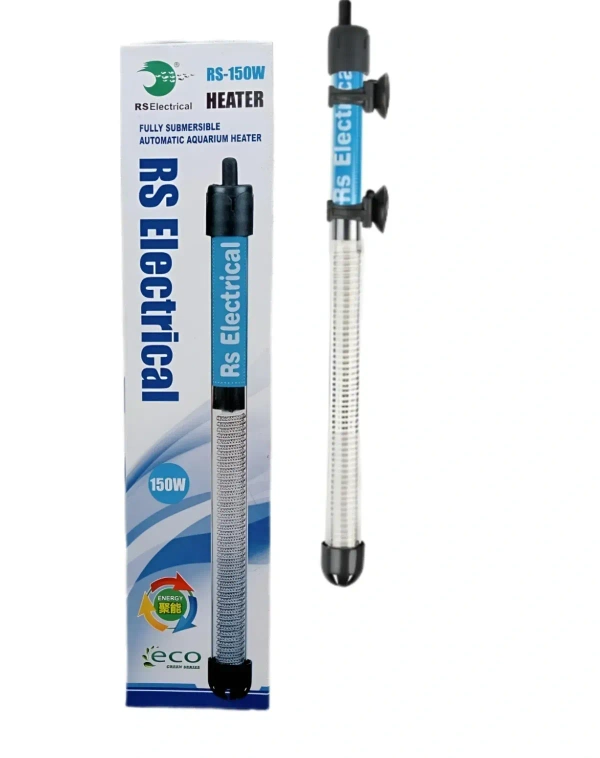 RS Aquarium Heater 150 Watt | Fully Submersible | Auto Cut Off Facility | Adjustable Temperature With Indicator Light - 150 Watt