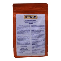 Optimum 3 in 1 Super Premium Formula 12% Spirulina 400g For All Goldfish, Carp Fish and Chichlid, High Protein and Spirulina  - 400 GM