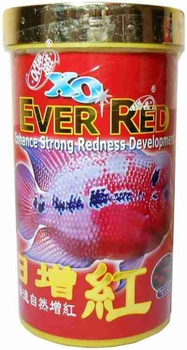 Original XO Ever Red 100g Pellet Food For Enhancing Color Of Flower Horn Fish  - 100 Gm