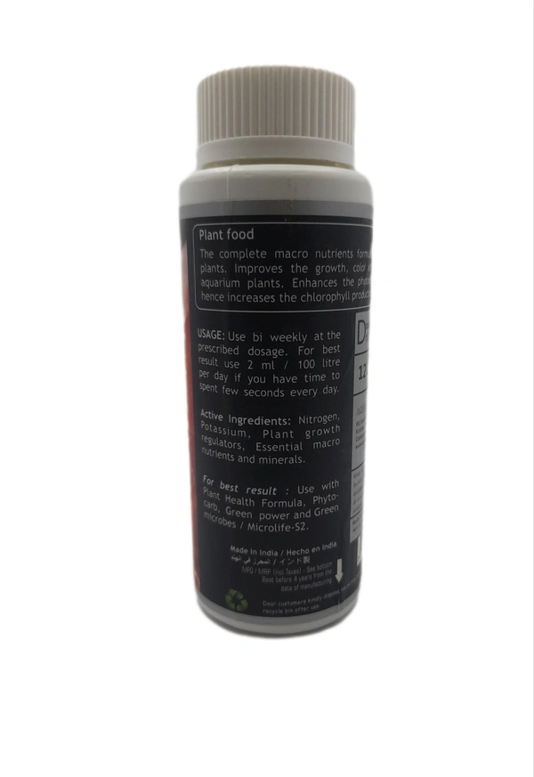 Nitrogen Potassium Phosphate|Plant Food|Aquatic Plant Macro Nutrients|Aquatic Remedies  - 120 ML