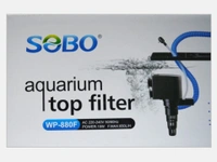 SOBO Top Filter WP-880F For Aquarium|15 Watt, 650L/H|Free 1 Feet White Sponge  - WP-880F/15 Watt