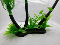 Artificial Coconut Tree | Aquarium And Home Decorative Item  - Green, 12 Inch