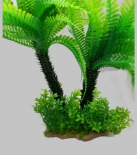 Artificial Palm Tree 18inch | Plastic Made|Decorative Item  - Green, 18 Inch