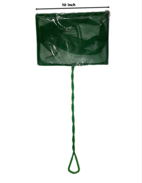 Fish Catching Net For Aquarium Purposes  - Green, 10 Inch