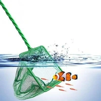 Fish Catching Net For Aquarium Purposes  - Green, 10 Inch