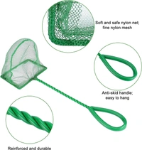 Fish Catching Net For Aquarium Purposes  - Green, 6 Inch