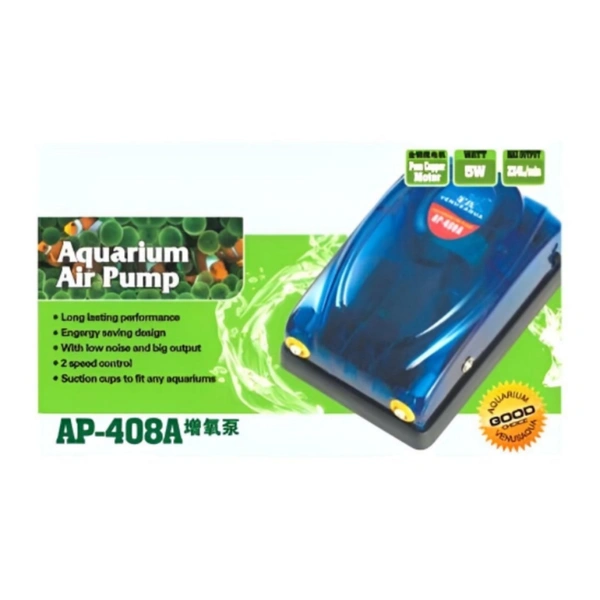 Aquarium Air Pump|Double Nozzle|Venus Aqua AP-408A|Power:5 Watt  - AP-408A