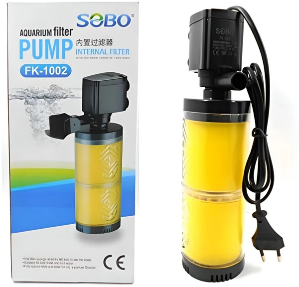 Aquarium Internal Filter / Power Filter|Model: SOBO FK-1002|Power:10 Watt_F.Max:1000 L/H  - FK-1002