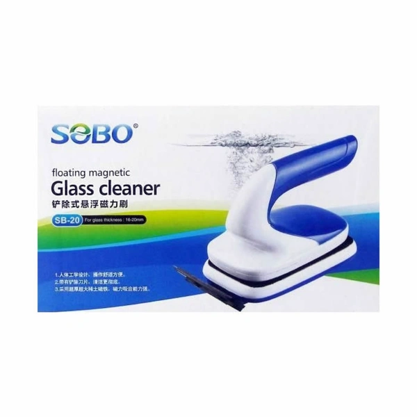 SOBO Aquarium Magnetic Glass Cleaner|For Glass Thickness 16mm-20mm|Model:SB-20 - SB-20/16mm-20mm