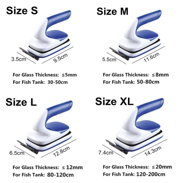 SOBO Aquarium Magnetic Glass Cleaner|For Glass Thickness 16mm-20mm|Model:SB-20 - SB-20/16mm-20mm