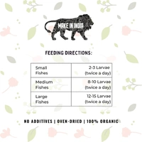 KEETUP Dried Black Soldier Fly Larvae Treat - Fish Food for Arowana, Oscar, Flowerhorn & Other Carnivorous Fishes - Omega 3 & 6, 50x More Calcium Than Mealworms  - 55 Gm