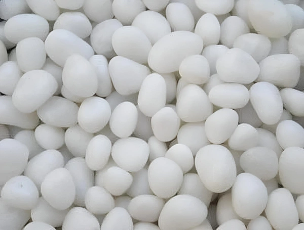 White Polished Stone(12mm~24mm) Pebbles For Decor Aquarium, Garden Plant Pot, Home Decor, Vase Filter Etc|Size:12mm~24mm  - White, 1 Kg