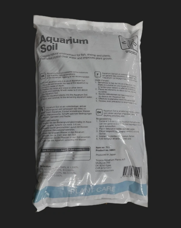 Tropica Aquarium Soil|For Planted Aquarium, Terrarium - 9 L