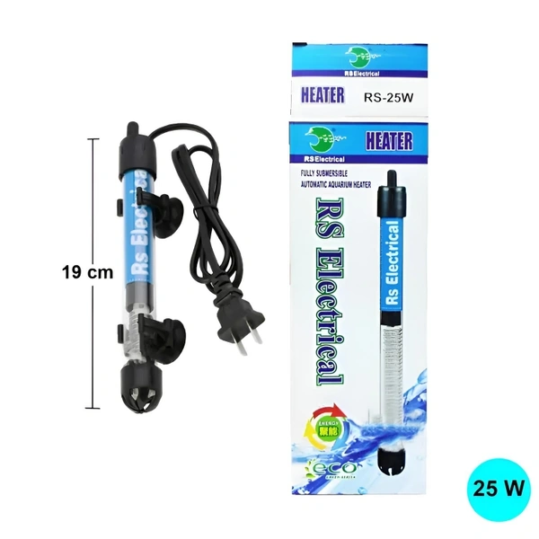Aquarium Heater|Fully Submersible|Auto Cutt Off Facility|Adjustable Temperature With Indicator Light - 25 Watt