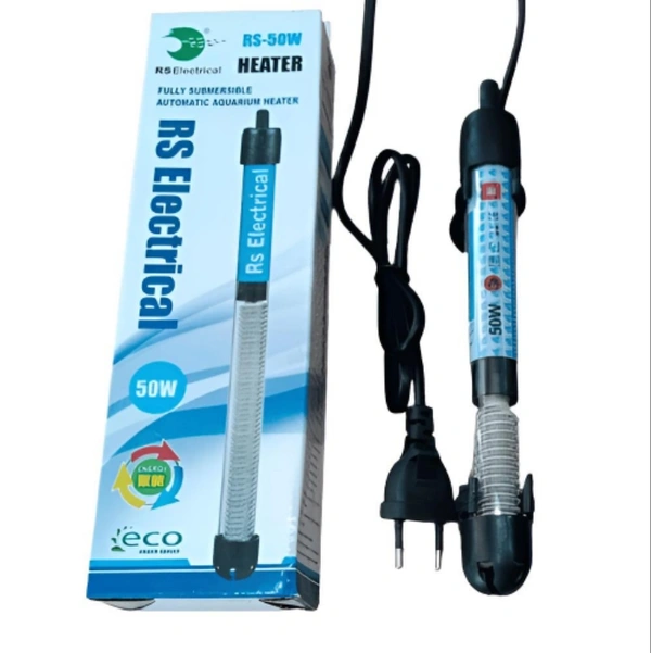 Aquarium Heater|Fully Submersible|Auto Cutt Off Facility|Adjustable Temperature With Indicator Light - 50 Watt