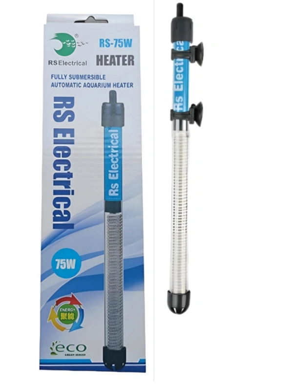 Aquarium Heater|Fully Submersible|Auto Cutt Off Facility|Adjustable Temperature With Indicator Light - 75 Watt