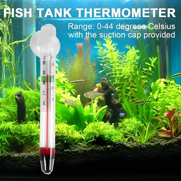 Aquarium Thermometer |Submersible|Range 0°-44° C(111°F)