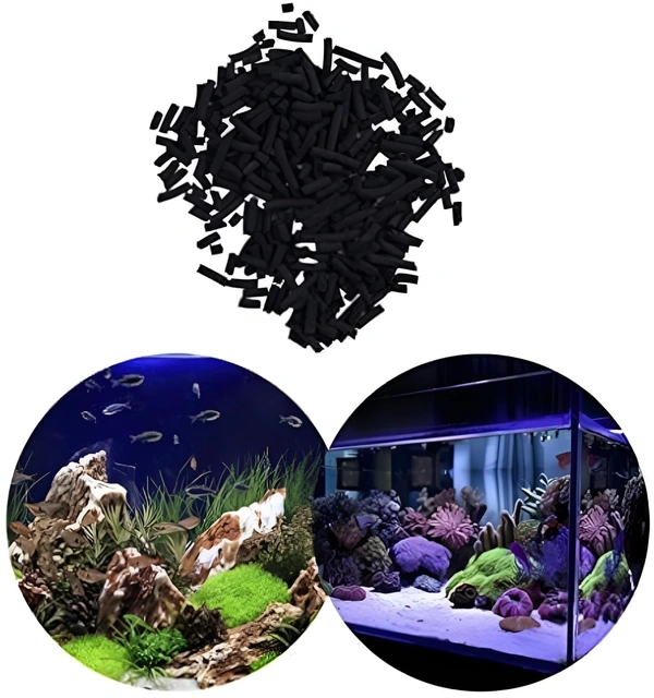 Active Carbon For Aquarium Filter Media Use With Bag - 500 Gm