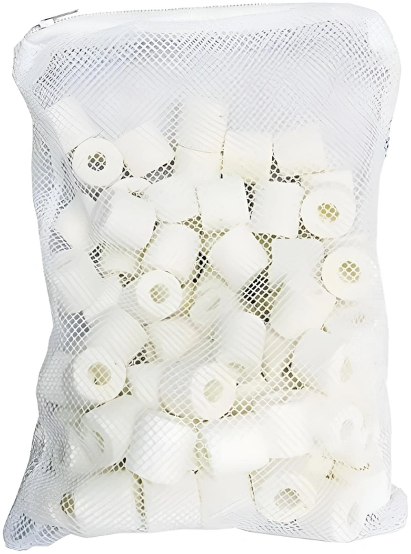 Ceramic Ring For Aquarium Filter Media Use|With Bag - 250 Gm