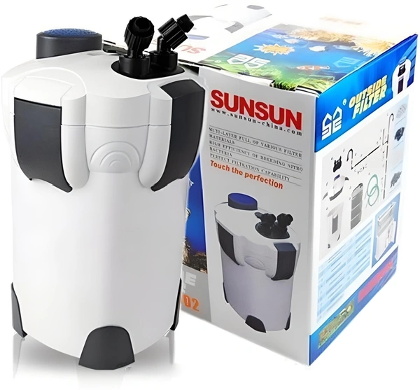 Sunsun Multi Stage External Outside Canister Filter for Aquarium Fish Tank | Suitable for 2.5 Feet Tank to 4 Feet Tank (HW-302) - HW-302
