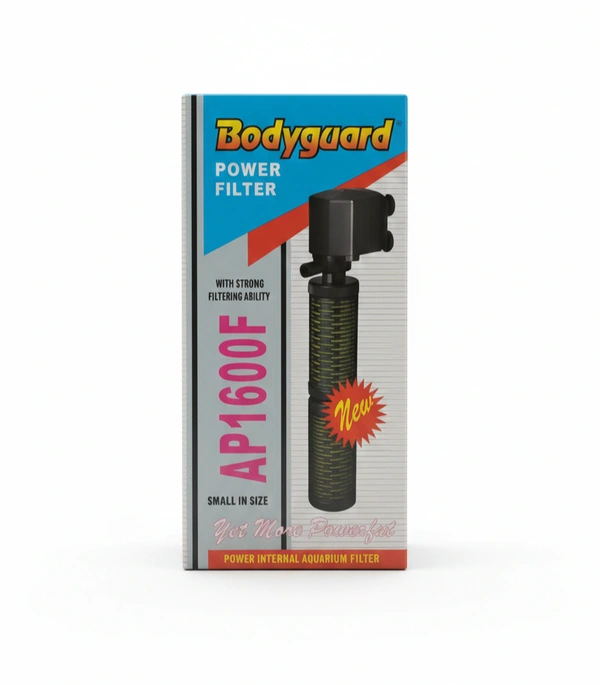 BODYGUARD Aquarium Internal Power Filter Bodyguard AP1600F – High Performance Submersible Fish Tank Water Filter