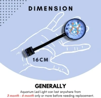 Multicolor RGB Clip Light| Round Shape - 6.4 Inch