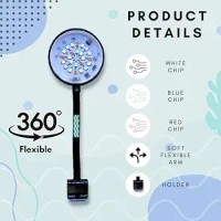 Multicolor RGB Clip Light| Round Shape - 6.4 Inch