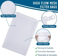 Filter Mesh Bag| 5 Bags| Filter Media Bag - 7 inch