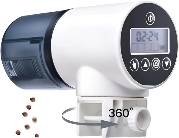 Digital Automatic Fish Feeder With LCD Display| Food Dispenser| Fixed Time Wise Fish Feeder