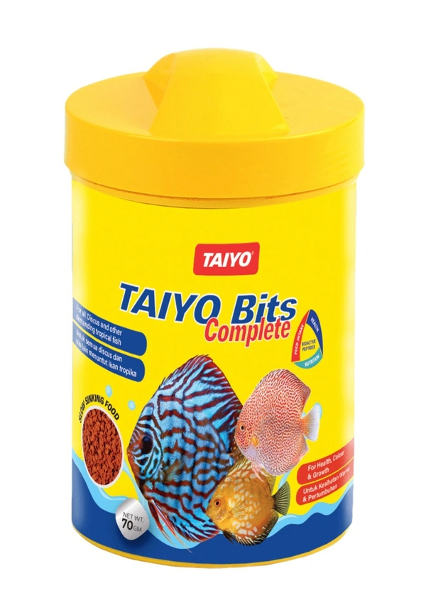 Taiyo Bits Complete Fish Food| Enhances to Intensify the Radiant Colours of Your Fish - 120 Gm