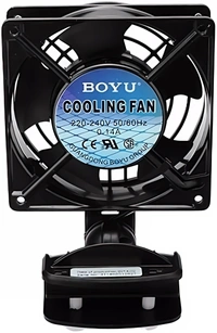 BOYU Aquarium Cooling Fan FS 120A – Powerful Clip-On Chiller for Tropical Tanks - FS 120A