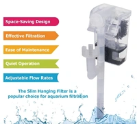 RS-800A Hang-On Aquarium Filter – 2.5W Silent 3-Stage Filtration | 280L/H with Surface Skimmer & Flow Control - 2.5W, RS 800A