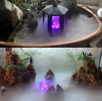 SOBO M-12L Aquarium Mist Maker with 12 Colorful LED Lights – Ultrasonic Fogger for Aquariums, Terrariums & Fountains - M-12L